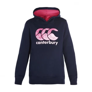 Canterbury Mädchen Oth CCC Prinzessin Kapuzenpulli - marineblau / Rote Beete / - Picture 1 of 3