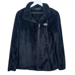 The North Face Women's Osito Fleece Black Zip Up Fuzzy Jacket Size Medium - Picture 1 of 9