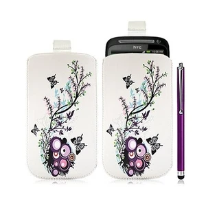Housse coque étui pochette pour HTC Desire S avec motif HF01 + Stylet luxe - Photo 1 sur 1