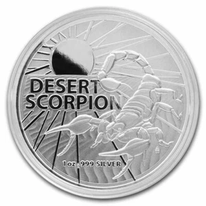 Moneda de 1 dólar de plata Escorpión del Desierto 2022 1 oz .999 Australian Deadly Creatures Queen - Imagen 1 de 4