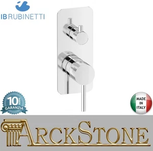 Miscelatore Doccia Incasso Tre Vie Completo IB Rubinetti Industria Ottone Cromo - Picture 1 of 3