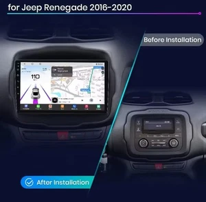 RADIO 9" PER JEEP RENEGADE 4/64 CARPLAY NAVIGATORE GPS BLUETOOTH ANDROID WIFI - Foto 1 di 8
