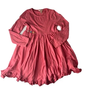 Matilda Jane Wonderment Sweet And Pink Dress Ruffle Button Details Size 12 - Picture 1 of 5