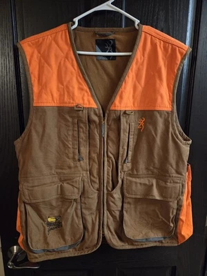Browning Upland Pheasants Forever Vest Blaze Trim & Field Tan XL - Image 1 of 4