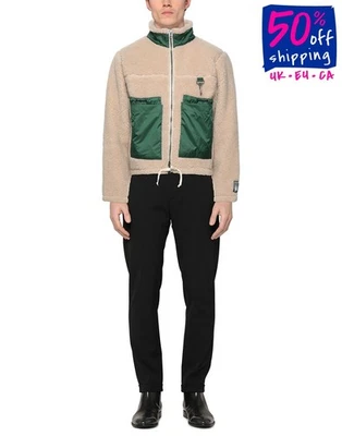 PVP €695 REESE COOPER Chaqueta de Peluche Talla S Contraste Ripstop Cuello Alto Hecha en EE. UU. Foto 1 de 4