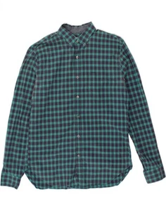 J. CREW Mens Shirt Size 15 1/2 Medium Green Check Cotton CS67 - Picture 1 of 3