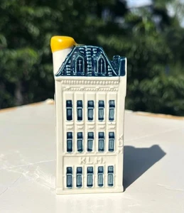 KLM Blue Delft #75 por BOLS Holland Cerámica Amsterdam Casa Sellada *Vacía* - Imagen 1 de 6