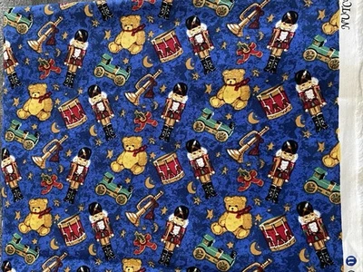 Blue Nutcracker Suite by Marlene Moore for Northcott 100% Cotton 3.23 yds x 44 - Image 1 of 4