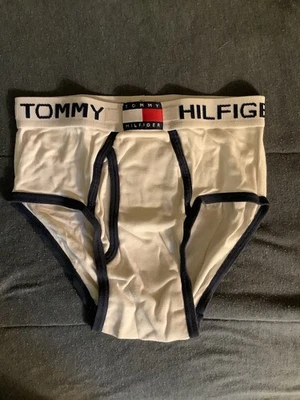 Vintage TOMMY HILFIGER Ringer Briefs Deadstock Rare NOS Discontinued Sz:Sm - Image 1 of 2