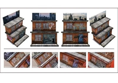 1/12 Scale NEW YORK Building Pop-Up Diorama Extreme-Sets For 6" Action Figures  - Image 1 of 4