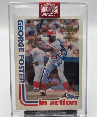 Topps 2023 Archives Signature Series George Foster Auto #701 | 13/79 - Image 1 of 3