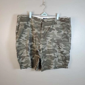 George Mens Cargo Shorts Green Camo Size 40 Summer Beach Outdoors Hunting - Picture 1 of 8