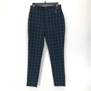 Tommy Hilfiger Stretch Plaid Pants Women's Size 8 Tapered Ankle Casual Career - Picture 1 of 12
