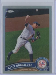 2011 TOPPS CHROME REFRACTOR ALEX RODRIGUEZ NEW YORK YANKEES - Picture 1 of 2