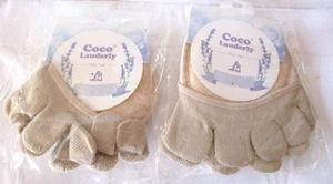 New Coco lauderly yoga Toe socks Padded 2 Pair - Picture 1 of 2