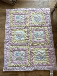 Vintage viktorianisches Herz Baby Decke 36" x 48" - Bild 1 von 4