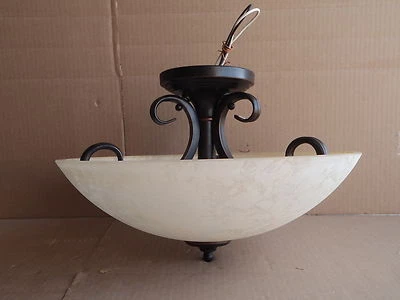 Forte Lighting 2350-03-64 3 Light SemiFlush Semi Flush Ceiling - Image 1 of 3