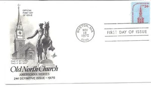 1603 Old North Church ArtCraft FDC - Picture 1 of 2