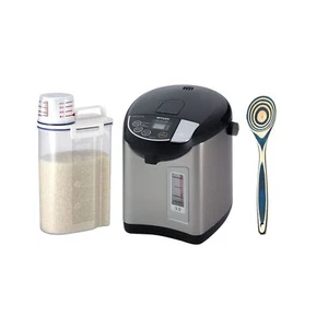 Tiger PDU-A30U Electric Hot Water Boiler and Warmer Black with Spoon Bundle - Picture 1 of 8