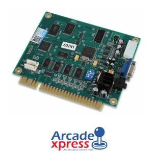 60 in 1 vertical multi arcade JAMMA PCB Board CGA VGA Output Placa Multijuegos - Imagen 1 de 3