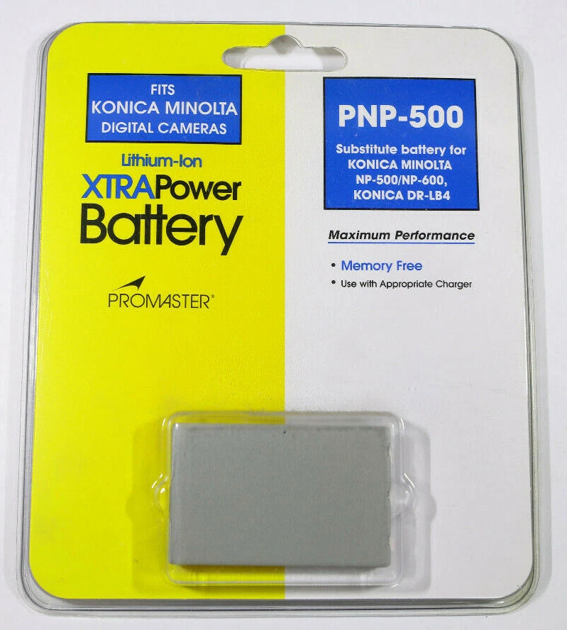 Código de batería ProMaster Konica Minolta PNP-500 9319N Foto 1 de 1