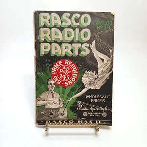 Rasco Radio Parts Catalog No. 18 1928 Radio Specialty Co. Vintage Wholesale Book - Imagen 1 de 8