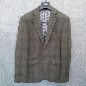 Next Harris Tweed Blazer Jacket Mens 38 R Tailored Fit Signature Premium Wool - Picture 1 of 9