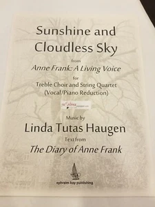 Sunshine and Cloudless Sky von Anne Frank: A Living Voice Vocal/Piano Reduction - Bild 1 von 1