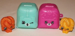 SHOPKINS LINKABLE SUITCASE LUGGAGE +2 FIGURES PRETZ-ELLE TAN AND BROWN - Picture 1 of 4
