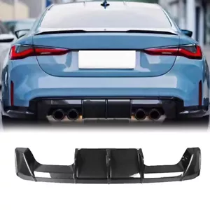 Real Carbon Fiber Rear Bumper Diffuser For 2021-2024 BMW G80 M3 G82 M4 MP Style - Picture 1 of 7