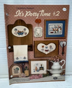 It's Potty Time #2 Cross Stitch Patterns Canterbury Designs Kristy Goodin Soard - Picture 1 of 3