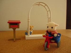 Sylvanian Families Baby Goat & Bear & Tricycle Post Postal Clerk November Jenny - Picture 1 of 12