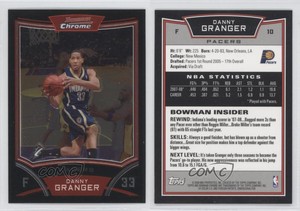 2008-09 Bowman Draft Picks & Stars Chrome Danny Granger #10
