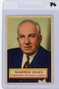 1956 Topps Baseball Warren Giles #2 VG-EX+ (76)   - Picture 1 of 2