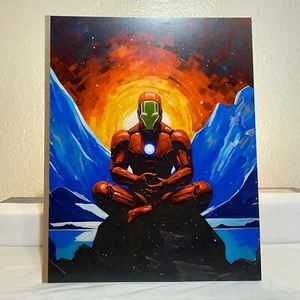 Iron-Man Art Poster 11"X14" - Iron Man CARTOON COMIC BOOK MOVIE Avengers ANIME - Picture 1 of 2