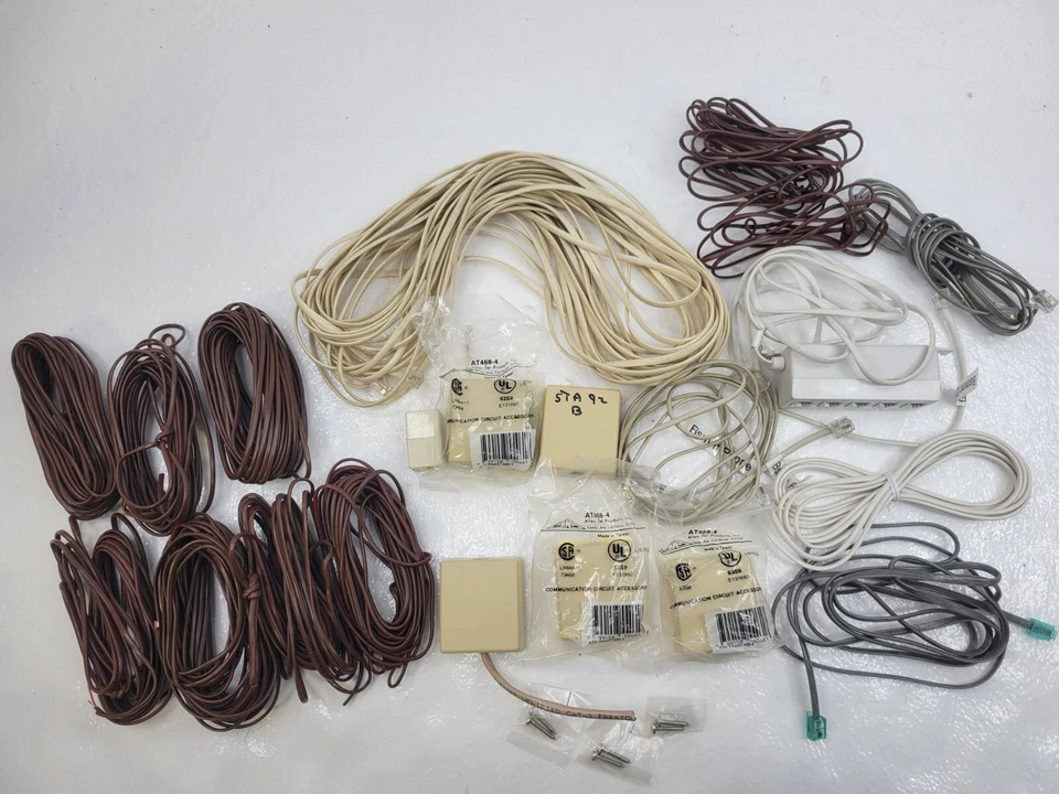 Телефон телефон удлинительный шнур кабель линия провод DSL/стационарный смешанный лот - Изображение 1 из 1