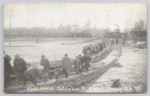 Postal fiestas de socorro Columbus Ohio inundación 1913 desastre - Imagen 1 de 2