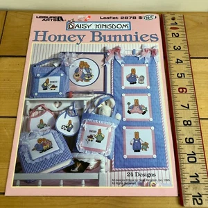 Honey Bunnies Cross Stitch Pattern Book Leisure Arts 2878 Daisy Kingdom Vtg 1995 - Picture 1 of 3