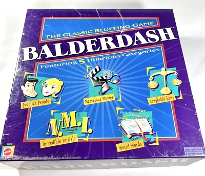 Balderdash The Classic Bluffing Board Game Hasbro Vintage 2003 Complete - Image 1 of 4