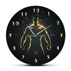 Strength Training Time Sport GYM Wall Clock Fitness Body Building Quiet Sweep