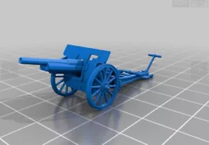 3x 15mm/1:100th Resin WW1/WW2 Francés 105mm Schneider 1913 - Imagen 1 de 1