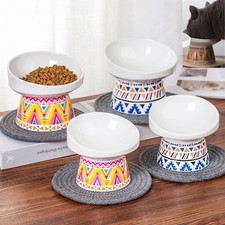 ceramic dog bowls with stand