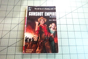 GUNSHOT EMPIRE BY LEE E. WELLS AVON BKS PBO PULP WESTERN ADVENTURE PB - Picture 1 of 2
