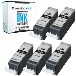 Paquete de 5 cartuchos de tinta compatibles OSI PGI-220BK para Canon PIXMA MP980 MP990 MX860 - Imagen 1 de 1