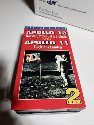 Apollo 13: Houston, Weve Got a Problem & Apollo 11: The Eagle Has Landed (VHS) - Image 1 of 2