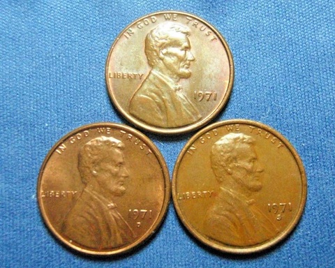 1971 P D & S Lincoln Cent, Free Shipping to US Cover
