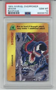 1995 MARVEL OVERPOWER VENOM RAMPAGE PSA 10 LOW POP 11 EDELSTEINE NEUWERTIG SEHR SELTEN - Bild 1 von 2