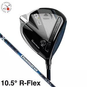 TaylorMade Golf Club Driver Qi10 Loft 10.5° Diamana Blue TM50 Graphite R-Flex - Picture 1 of 12