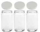 Mason Jars 32 Oz Glass Extra Wide Mouth Quart Storage Jars With Lids - Bpa Fr...