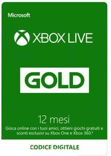 XBOX LIVE GOLD 12 Mesi, CODICE CONSEGNA IMMEDIATA 24/7 (LEGGERE DESCRIZIONE)